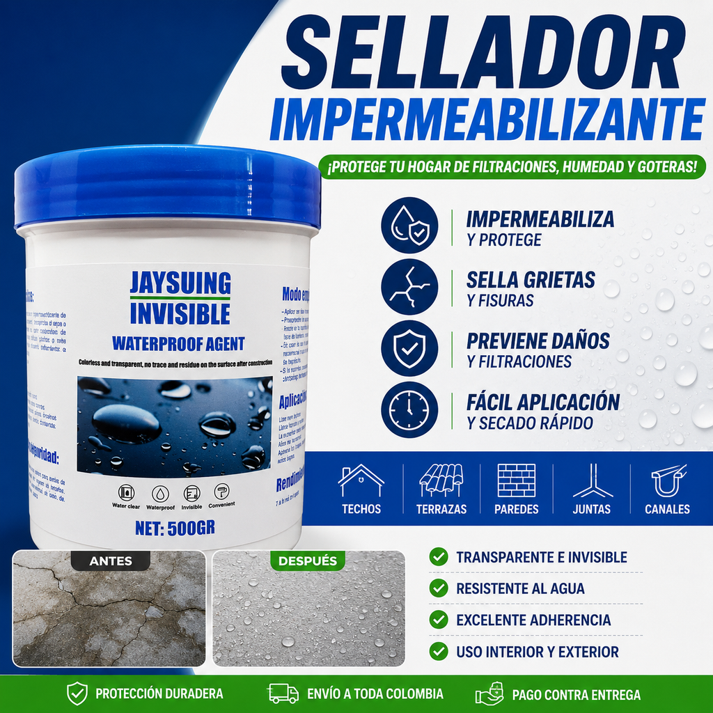 🏠 [PROMO] Sellador Impermeabilizante para Techos, Terrazas y Paredes