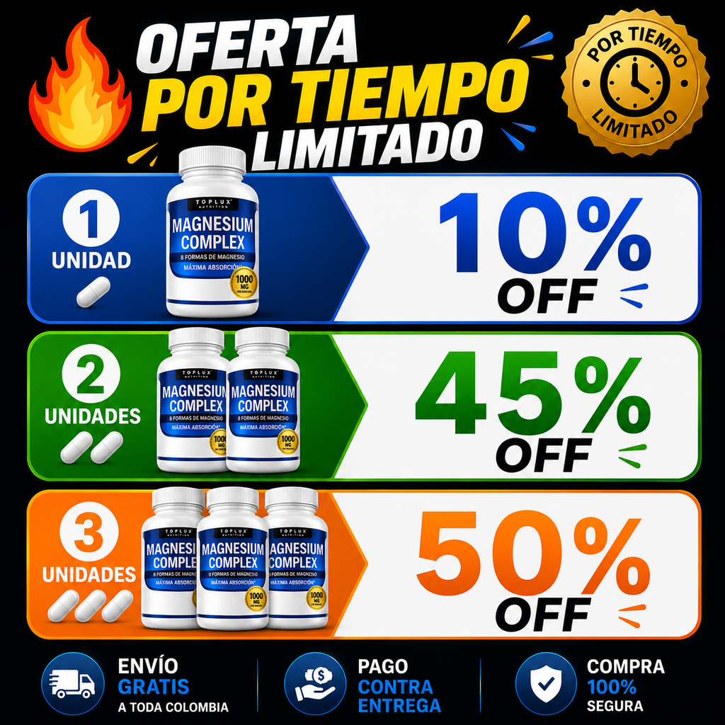 [PROMO] Magnesium Complex - 8 en 1 – Bienestar Integral Cada Día