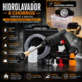 🚿 Hidrolavador 6 Chorros + Linterna Minera