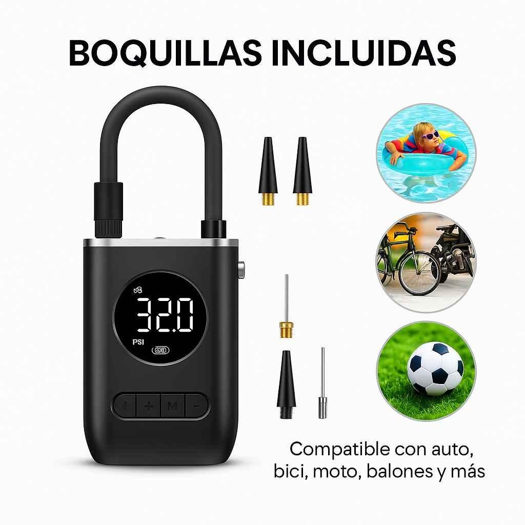 🚗 [PROMO] Compresor de Aire Portátil Digital