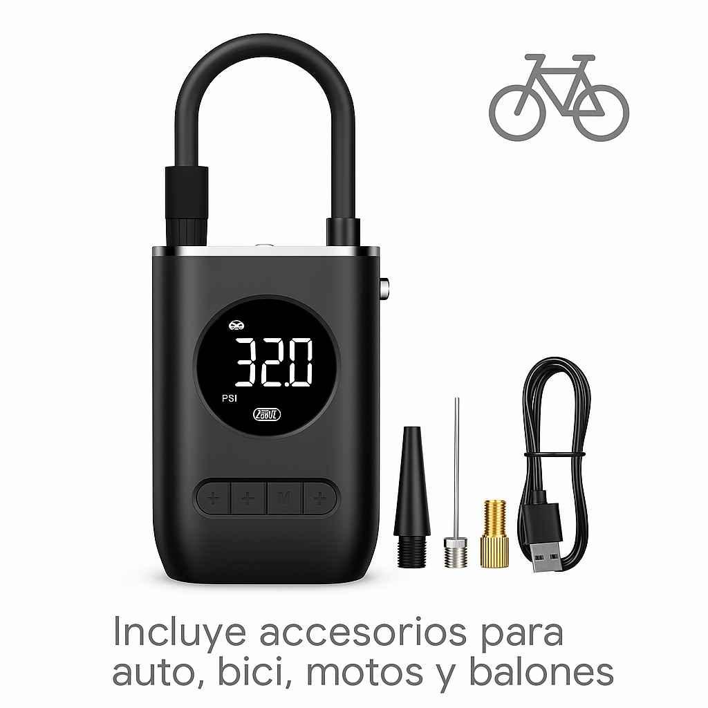 🚗 [PROMO] Compresor de Aire Portátil Digital