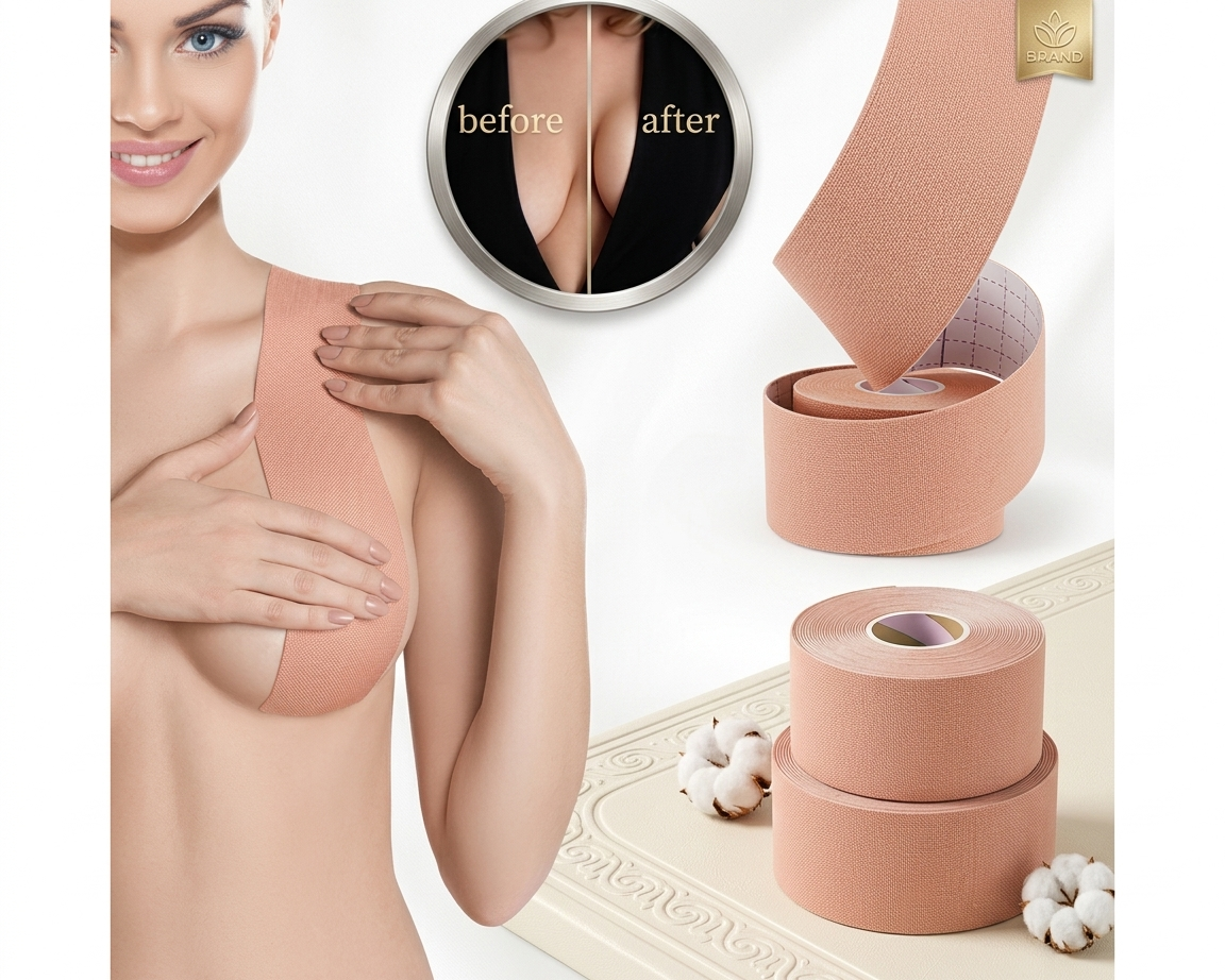 Cinta Adhesiva Levanta Busto Invisible | Efecto Push Up Natural + Soporte Firme Todo el Día